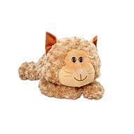 Plush cat reclining, 30cm, beige - Soft Toy