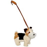 MaDe Wire Fox Terrier dog with a leash - Interactive Toy