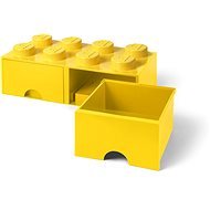 LEGO Úložný box 8 so zásuvkami – žltá - Úložný box