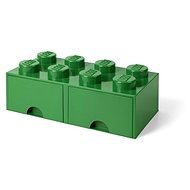 LEGO Storage Box 8 With Drawers - Dark Green - Storage Box