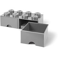 LEGO 8 tárolódoboz - szürke - Tároló doboz