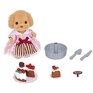 Sylvanian Families Cake Decorating Set and Poodle - Figure Accessories