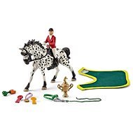 Schleich 41434 Knabstrupperska mare with riding and tournament accessories - Figures