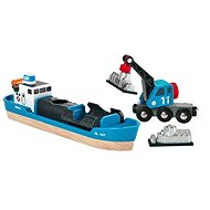 Brio World 33534 Freighter and Crane - Rail Set Accessory