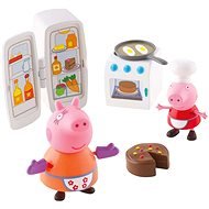 Peppa Pig - Kitchen Set + 2 Figures - Figure Accessories