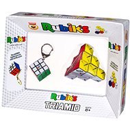 Rubikova kocka prívesok + skladačka Triamid - Hlavolam