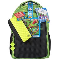 Pixie Backpack with pencil green cube / black board - School Set