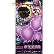 LED balóny - fialové 4 ks - Balóny