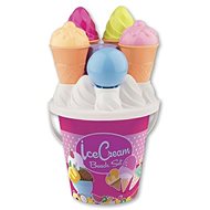Androni Set on sand with ice cream, medium - pink - Sand Tool Kit