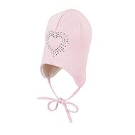 Sterntaler pletená, srdíčko, třpytky, růžová 4701950 - Baby Hats