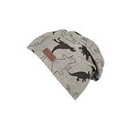 Sterntaler zimní, chlapecká, spadlá, šedá, černošedí dinosauři 4622103, 14048x1053387521 - Children's Hat
