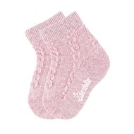 Sterntaler infant 2 pairs solid colour braid pink 8502010, 18 - Socks