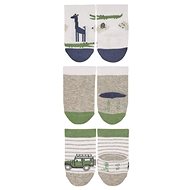 Sterntaler infant boys 3 pairs grey safari 8312220, 16 - Socks