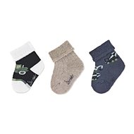 Sterntaler infant with cuff, 3 pairs, construction machines, blue 8302120 - Socks