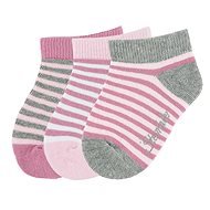 Sterntaler children's pink ankle boots with stripes 3 pairs 8512020, 18 - Socks