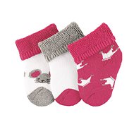 Sterntaler newborn 3 pairs mouse, white 8201913, 0 - Socks