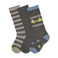 Sterntaler podkolienky 3 páry chlapčenské sivé 8451920, 18 - Ponožky