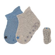 Sterntaler Anti-slip ABS 2 pairs ankle grey 8102040 - Socks