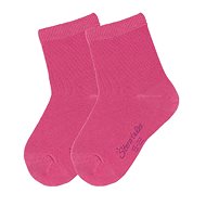 Sterntaler Pure solid colour 2 pairs dark pink 8501720, 14 - Socks