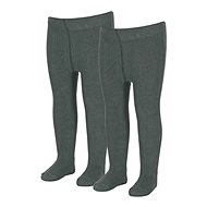 Tights PURE 75% cotton 2 pieces, dark grey 8601730, 68 - Baby Tights