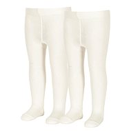 Tights PURE 75% cotton 2 pieces, cream 8601730 - Baby Tights