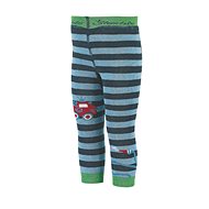 winter leggings, terry, dark blue stripes firefighters, dragonfly 8762030 - Baby Tights