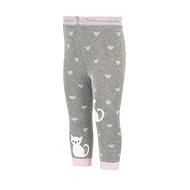 winter leggings, terry, grey, kitty 8762031, 86 - Baby Tights