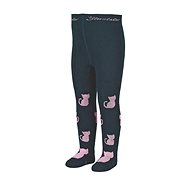 Thermal terry winter tights dark blue, kitty 8722006, 74 - Baby Tights