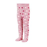 Winter thermal terry tights pink, hearts 8722007, 86 - Baby Tights