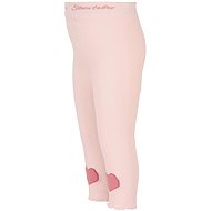 Leggings with glitter 2pack hearts, salmon, pink 8662120, 86 - Baby Tights
