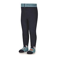 Winter thermal terry tights dark blue, fox 8722102, 74 - Baby Tights
