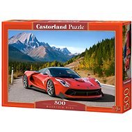 CASTORLAND Puzzle Červené auto v horách 500 dílků - Jigsaw