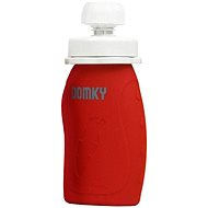 DOMKY refillable silicone pouch red 180 ml - Baby food pouch