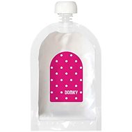 DOMKY refillable pouch Pink dot 140 ml - Baby food pouch