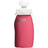 DOMKY refillable silicone pouch pink 180 ml - Baby food pouch