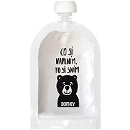 DOMKY refillable pouch Teddy Bear 140 ml - Baby food pouch