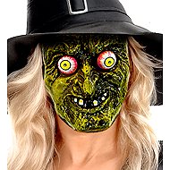 Widmann Maska čarodějnice s očima na pružině - Carnival Mask