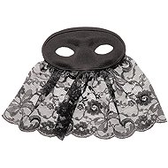 Widmann Škraboška se závojem černá - Carnival Mask