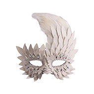 Carnival Toys Luxury White Leather Scratcher - Carnival Mask