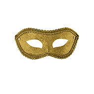 Carnival Toys Gold plastic scraper with glitter - Carnival Mask