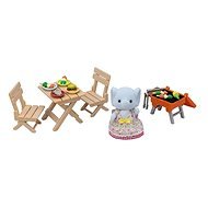 Sylvanian Family BBQ picnic set with elephant - Figure and Accessory Set
