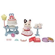 Sylvanian Family Party with a cat - Figure and Accessory Set