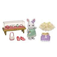 Sylvanian Family City - white rabbit with jewels and gems - Figure and Accessory Set