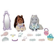 Sylvanian Family Pony friends in the hairdresser - Figure and Accessory Set