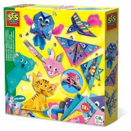 Origami of glitter and feathers - Origami