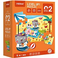Mideer Creative Puzzle - Level Up! 2 - Animals on the Beach - Jigsaw Puzzle