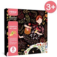 Mideer Scratch Cards - Girls and Animals - Scratch Pictures