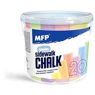 MFP Sidewalk chalks M round 20 pcs mix of colours - bucket - Chalk