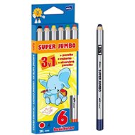 Pastelky MFP  6 ks  Super Jumbo 3v1 - Coloured Pencils