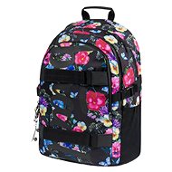 BAAGL School Backpack Skate Flowers - School Backpack